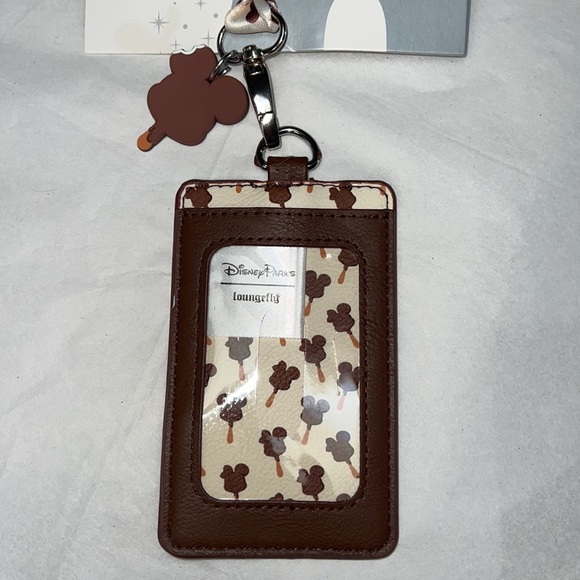 DISNEY LOUNGEFLY Mickey Ice Cream Bar Card & ID Holder with Landyard - Picture 3 of 13
